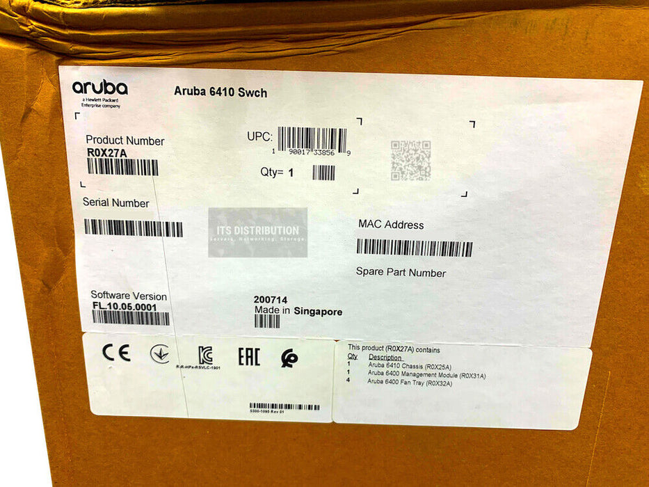 R0X27A I New Sealed HPE Aruba 6410 Switch Bundle R0X25A R0X31A R0X32A