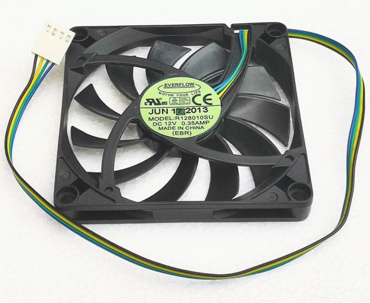 R128010SU 80x80x10mm 0.35A 4-Wire Axial Cooling Fan