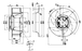R3G225-AE17-C01 Ebm-papst 230V 0.42A 60W 225mm