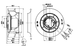 EBMPAPST R3G225-RH17-23  Centrifugal fan M3G055-DF 3AXD50000000592 200-240V 96W 1.4A 2280rpm