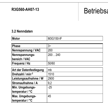 R3G560-AH07-13 3~200-240V 2.9kW 9.2A 1510rpm ebm-papst centrifugal fan
