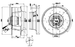 R4D450-AK01-01/F01  EBM-PAPST 400V 3.32A 740W Cooling Fan