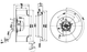 R4E310-AF12-05 Ebmpapst AC Centrifugal Fan 230V 105/150W 1430/1670Rpm 0.47/0.67A