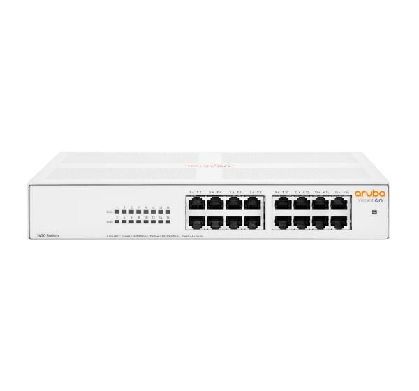 R8R47A#ABA - HPE Aruba Instant On 1430 16-Ports 10/100/1000BASE-T Ethernet Layer 2 Rack-mountable Managed Network Switch