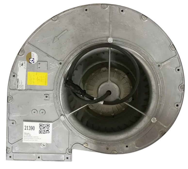 RD25S-4EW.4N.1L 230V 0.93/1.1 kW 4.2/4.6A 1150/1420rpm ZIEHL-ABEGG Centrifugal Fan