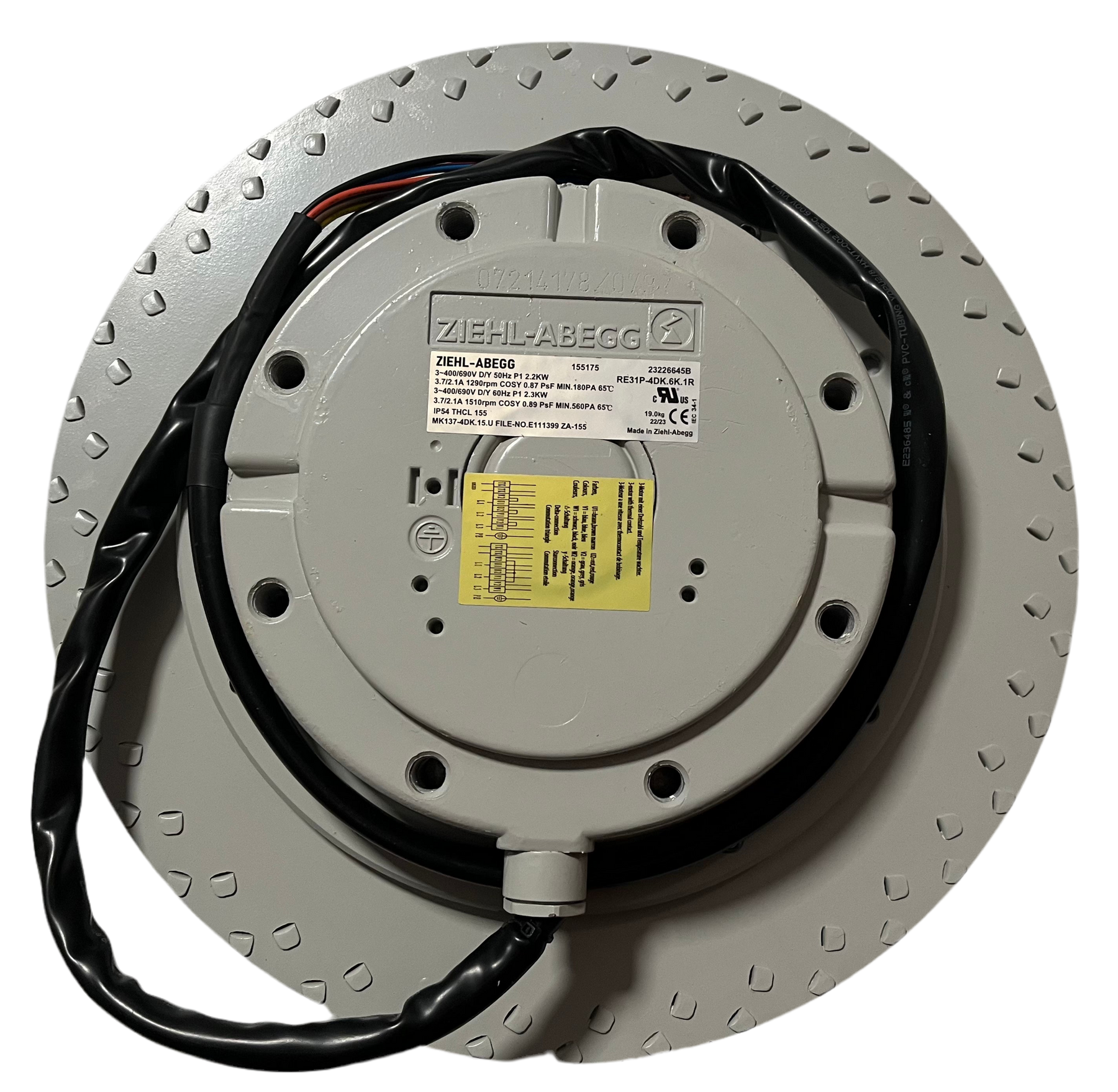 RE31P-4DK.6K.1R ZIEHL-ABEGG Centrifugal Fan