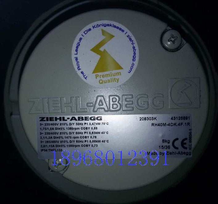 RH40M-4DK.4F.1R   ZIEHL-ABEGG centrifugal fan 3-230/400V 50HZ