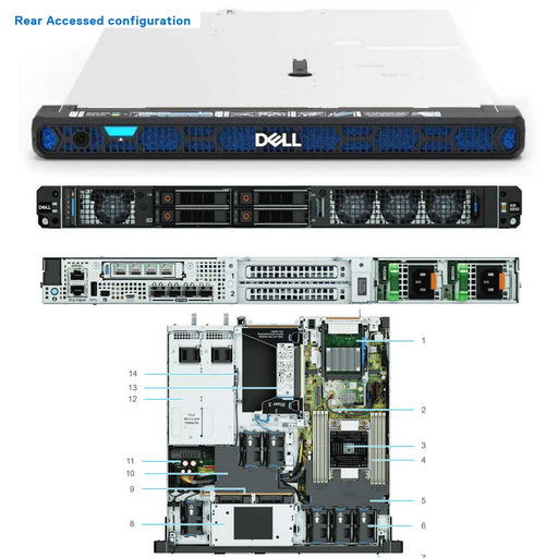 Rear Access — Drive Chassis (4x 2.5") | Dell PowerEdge XR5610
