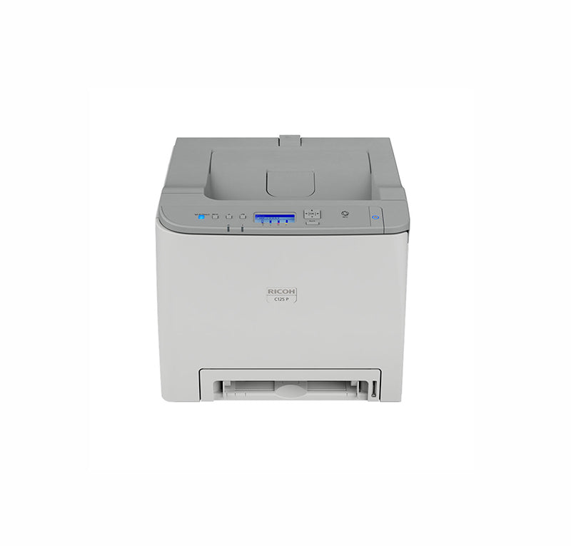 Ricoh C125 P 2400 600 dpi 25 ppm USB, Ethernet Automatic Duplex Printing LCD Display Desktop Color Laser Printer - 434058