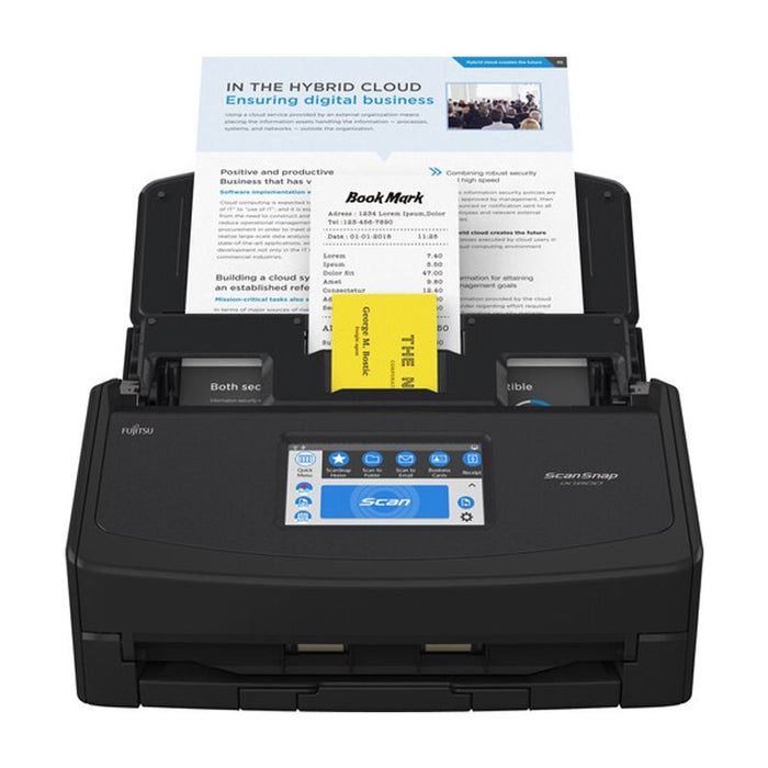 Ricoh ScanSnap iX1600 600 x 600 dpi 40 ppm USB, Wi-Fi Automatic Duplex Scanning 4.3-inch Touch Screen LCD Display Desktop Color Sheetfed Document Scanner - PA03770-B635