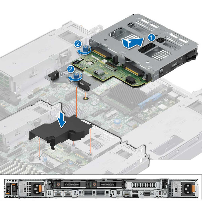 Riser Config 5 R1A + R2D | Dell PowerEdge R660xs