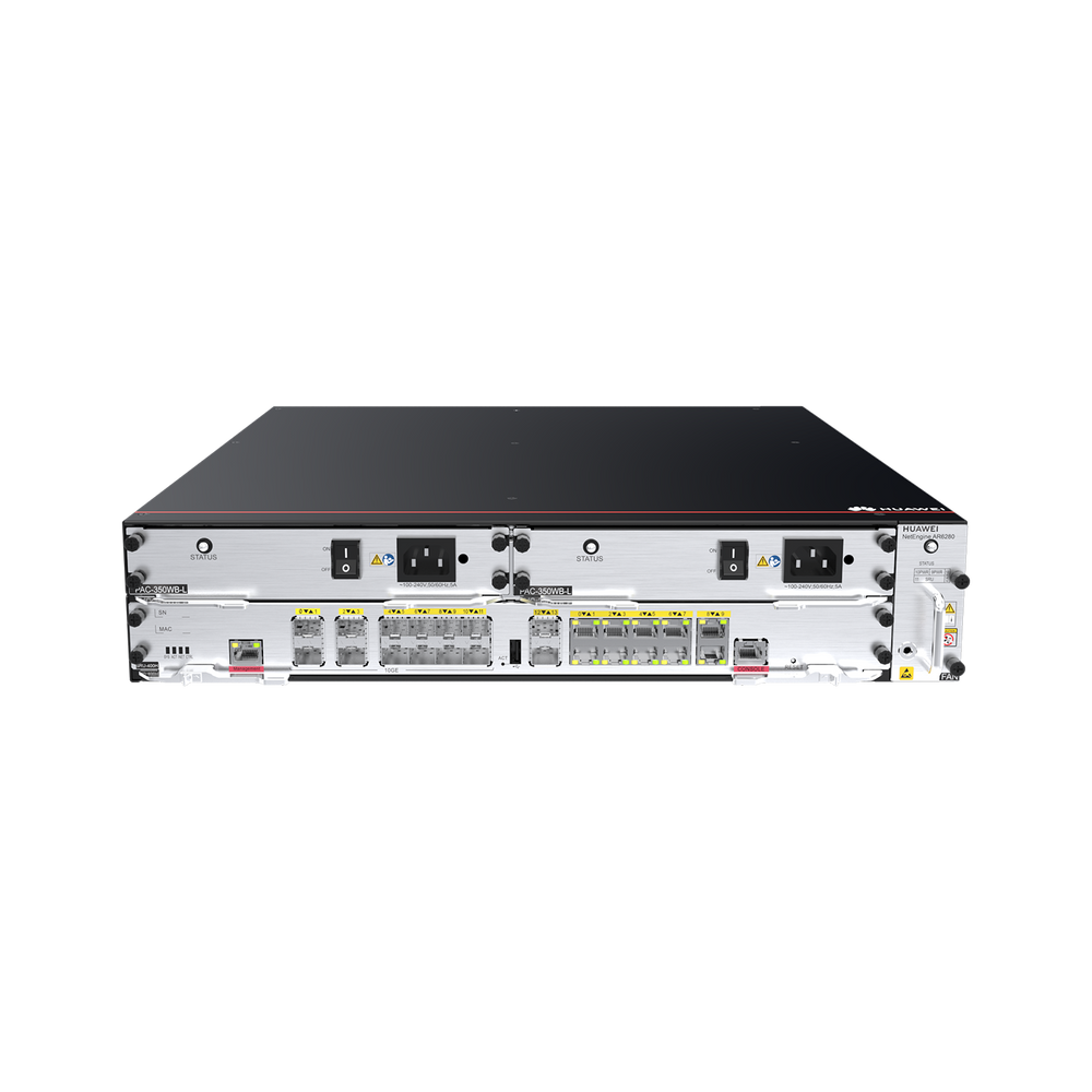 Huawei NetEngine AR6280 – 8 Service Board Slots (4 SIC,2 WSIC,2 XSIC)