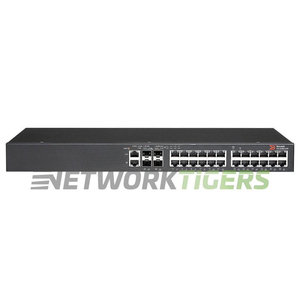 Ruckus Brocade ICX6450-24P 24x 1GB PoE+ RJ45 2x 1GB SFP Switch