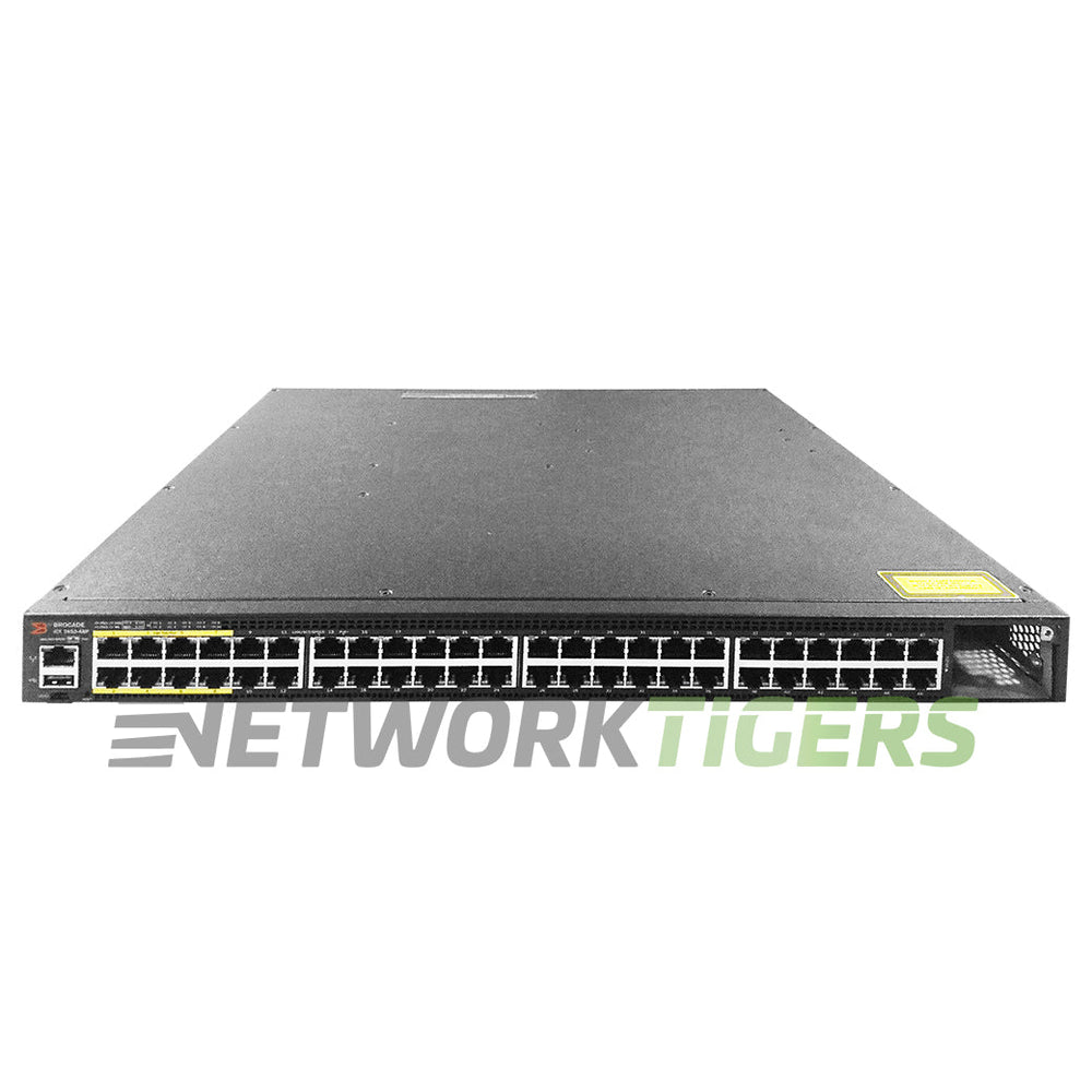 Ruckus Brocade ICX7450-48P-E 48x 1GB PoE+ RJ45 2x 40GB QSFP+ F-B Airflow Switch
