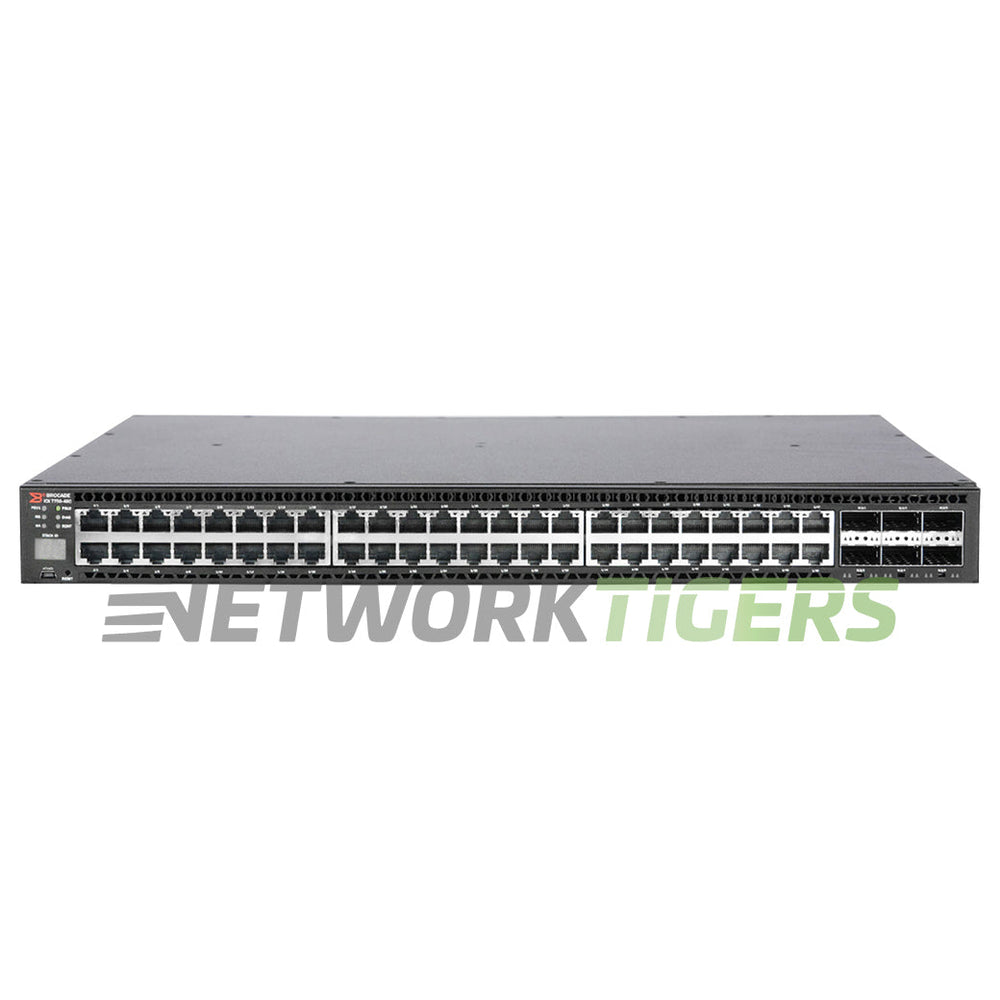 Ruckus Brocade ICX7750-48C ICX 7750 48x 10GB Copper 6x 40GB QSFP+ Switch