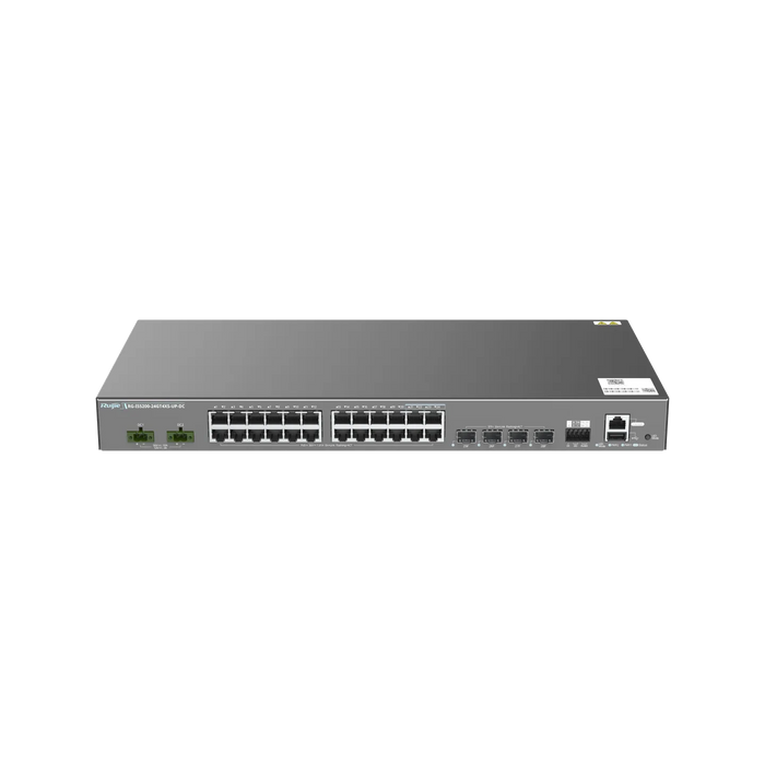 Ruijie RG-IS5200-24GT4XS-UP-DC Industrial 24-Port PoE+ Switch 4×10G Uplinks
