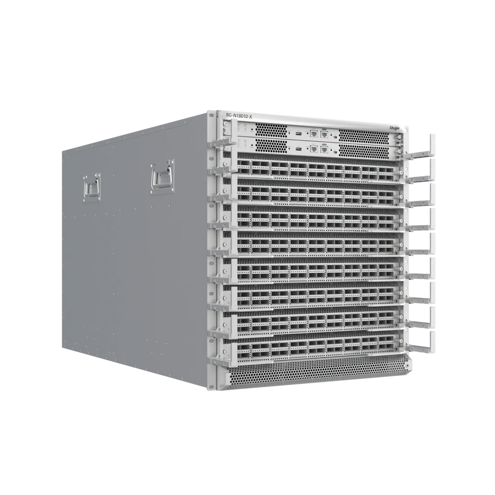 Ruijie RG-N18010-X 12U 10-Slot Core Switch, 89Tbps Switching Fabric(Chassis)