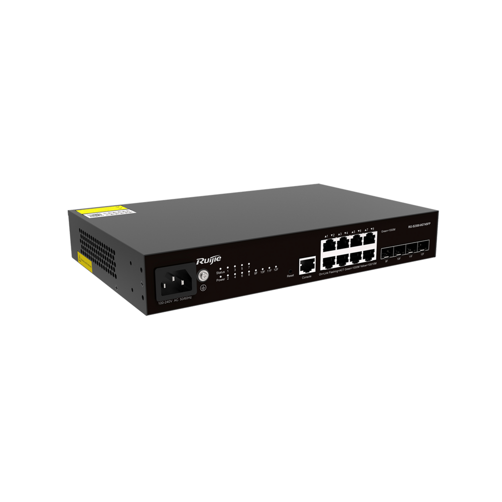 Ruijie RG-S2300-8GT4SFP 8×1G & 4×1G SFP Gigabit Access Switch