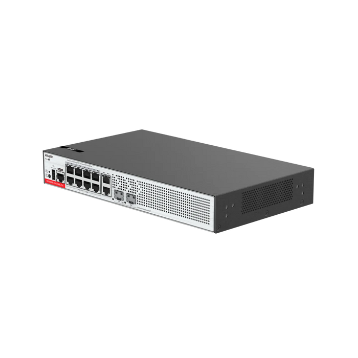 Ruijie RG-S5000-10GT2MS-P-E 10×1G PoE+ & 2×2.5G SFP Layer 2+ Switch