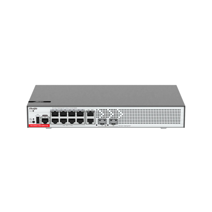 Ruijie RG-S5000-10GT2MS-P-E 10×1G PoE+ & 2×2.5G SFP Layer 2+ Switch