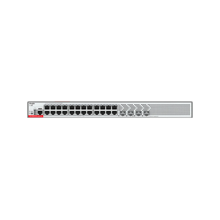 Ruijie RG-S5000-24GT4MS-P-E 24×1G PoE+ & 4×2.5G SFP Layer 2+ Switch