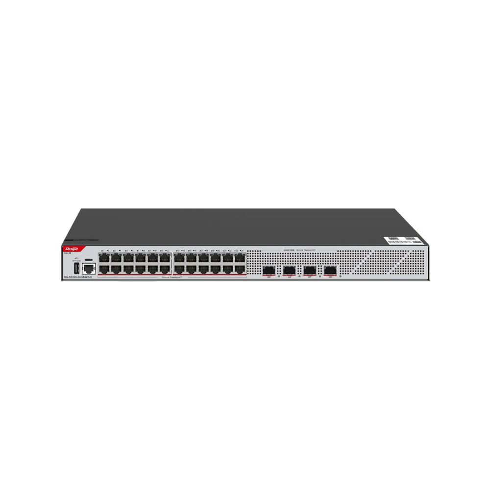 Ruijie RG-S5350-24GT4XS-E 24×Gigabit & 4×10G SFP+ L2+ Switch