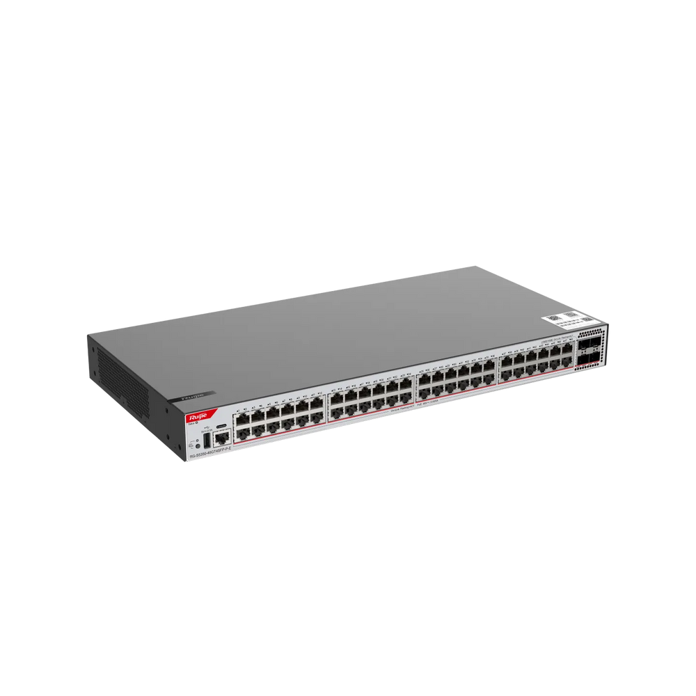 Ruijie RG-S5350-48GT4SFP-P-E 48×Gigabit PoE+ & 4×1G SFP L2+ Switch