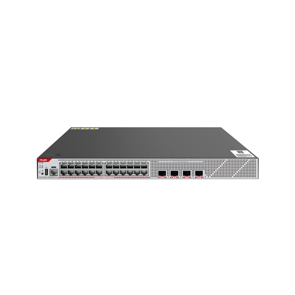 Ruijie RG-S5360-24GT4XS-P-E Industrial 24×Gigabit PoE+ & 4×10G SFP+ Switch