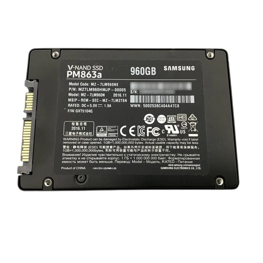SAMSUNG MZ7LM960HMJP-00005 PM863A 960gb SATA 6Gbps 2.5Inch Ssd | USED