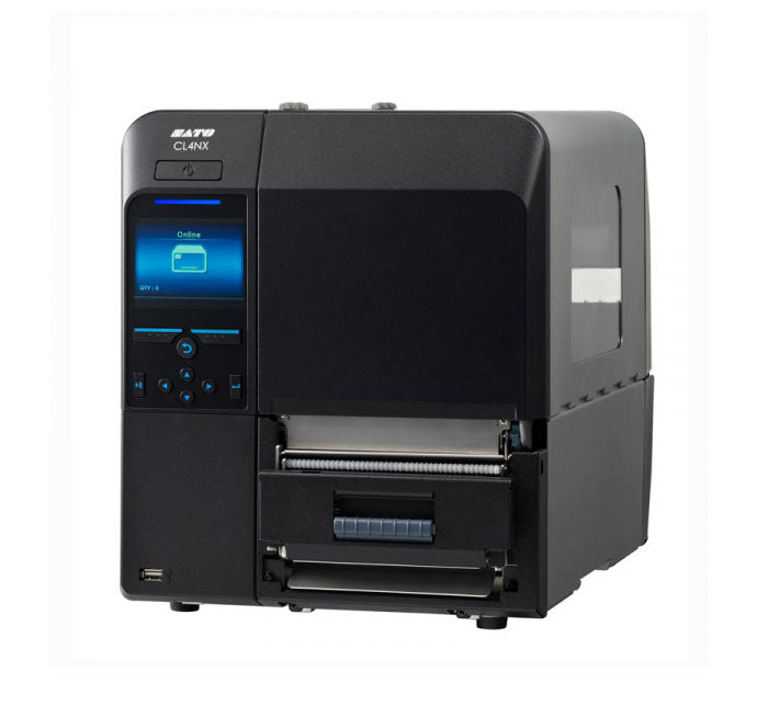 SATO CL4XN Plus 203 dpi 14 ips USB, Ethernet, Serial, Parallel, NFC LCD Display Thermal Transfer Desktop Barcode Label Printer - WWCLP1001-WAN