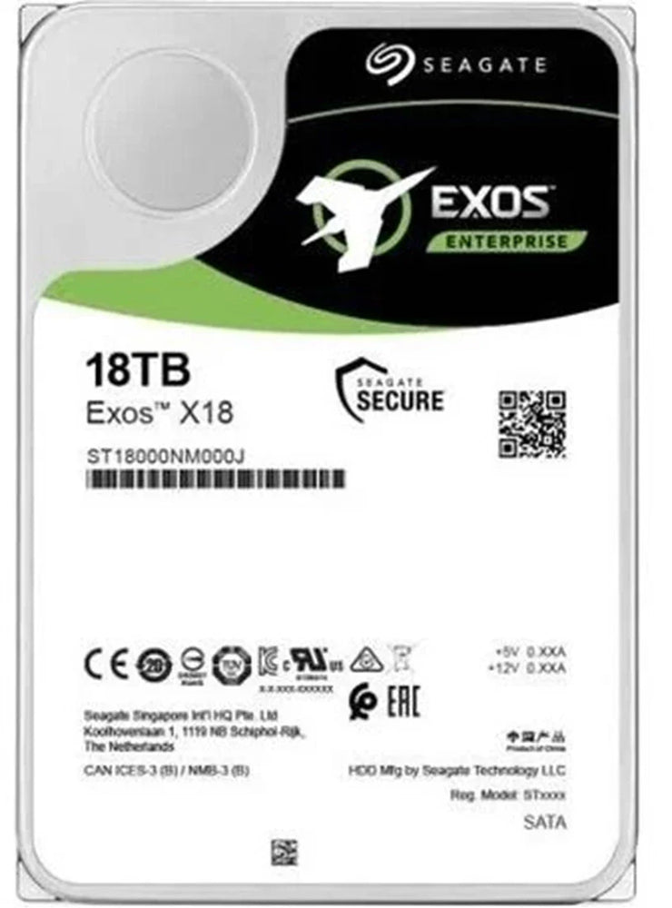 SEAGATE EXOS X18 18TB SAS 12Gb/s SED 3.5inch Hard Drive - ST18000NM005J | USED