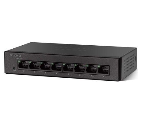 SF110D-08HP - Cisco Small Business SF110D 8-Port x 4 x 10/100 (PoE) + 4 x 10/100 Unmanaged Network Switch