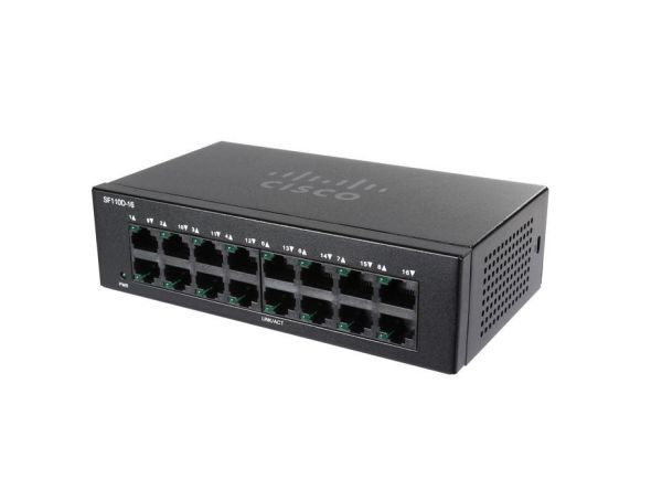 SF110D-16 - Cisco 110 Series 16-Ports 10/100/1000BASE-T Ethernet Desktop Network Switch
