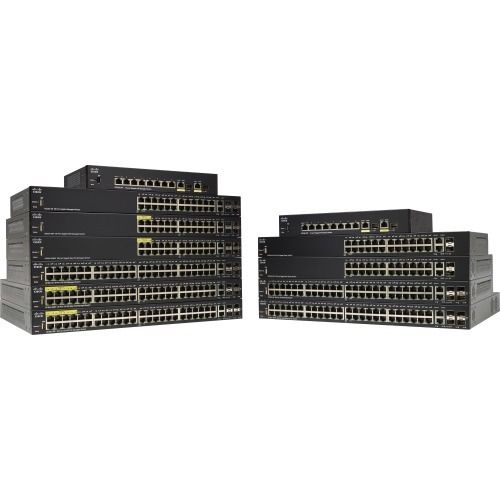 SF352-08-K9-NA - Cisco 350 Series 48-Ports 10/100BASE-T Ethernet Layer 3 Rack-mountable Managed Smart Switch with 2-Ports SFP