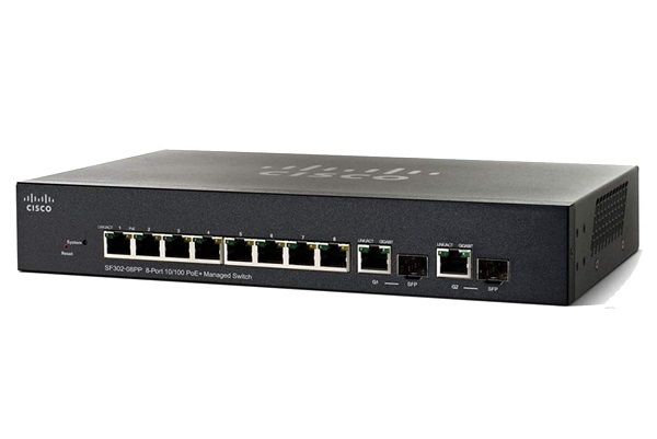 SF352-08P-K9 - Cisco SF352 8-Port x 100Base-TX RJ-45 PoE+ Managed Switch