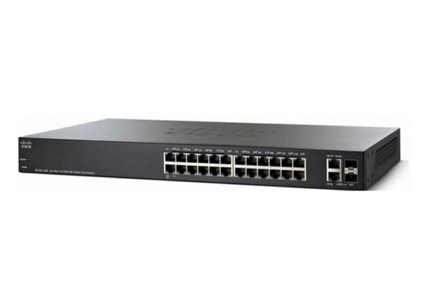 SF550X-24-K9-NA - Cisco SF550X 24-Ports 10/100BASE-T Ethernet Rack-mountable Network Switch with 4-Ports SFP+