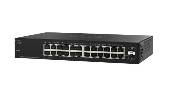 SG112-24 - Cisco 110 Series 24-Ports 1000BASE-T Ethernet Rack-mountable Network Switch with 2-Ports SFP