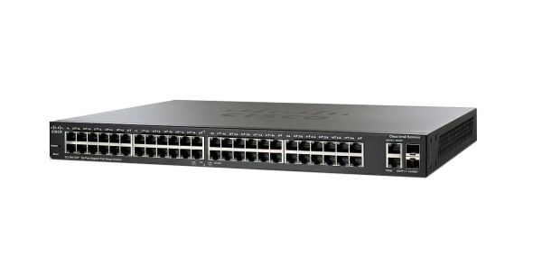 SG200-50P - Cisco Business 200 Series 48-Ports 10/100/1000BASE-T Ethernet Layer 2 Rack-mountable Managed Network Switch with 2-Ports SFP
