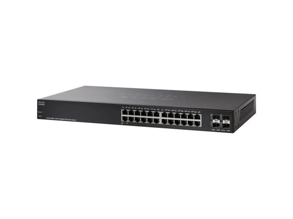SG220-28MP-K9 - Cisco 220 Series 24-Ports 10/100/1000BASE-T PoE+ Layer 2 Rack-mountable Network Switch with 2-Ports SFP