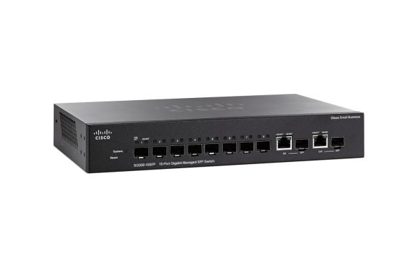 SG300-10SFP - Cisco 300 Series 10-Ports 1000BASE-X Ethernet Layer 3 Desktop Managed Network Switch