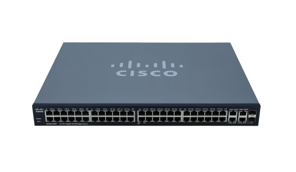 SG300-52MP - Cisco 300 Series 50-Ports 10/100/1000BASE-T PoE+ Layer 3 Rack-mountable Managed Network Switch with 2-Ports SFP