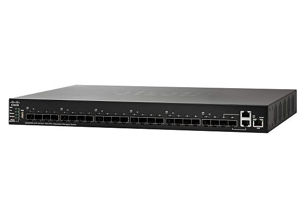 SG350XG-24F-K9 - Cisco 350X Series 24-Ports 10GBASE-X SFP+ Layer 3 Rack-mountable Managed Stackable Switch