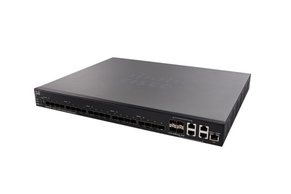 SG350XG-24F-K9-NA - Cisco 350X Series 24-Ports 10GBASE-X SFP+ Layer 3 Rack-mountable Managed Stackable Switch