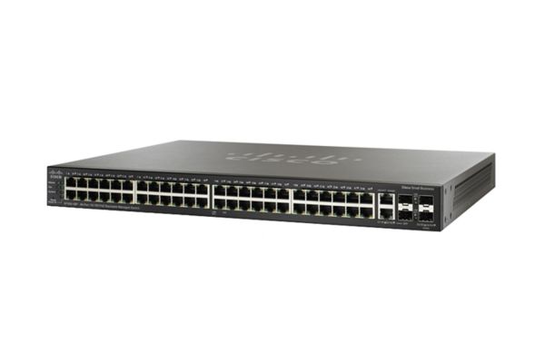 SG500X-48-K9 - Cisco 500 Series 48-Ports 10/100/1000BASE-T Ethernet Layer 3 Rack-mountable Managed Network Switch with 4-Ports SFP+