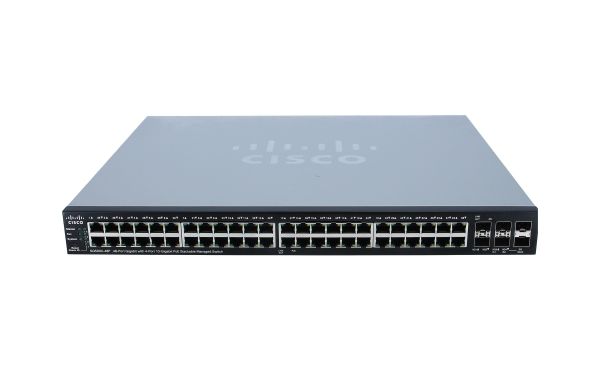 SG500X-48P-K9 - Cisco 500 Series 48-Ports 10/100/1000BASE-T PoE+ Layer 3 Rack-mountable Managed Stackable Switch with 4-Ports SFP+