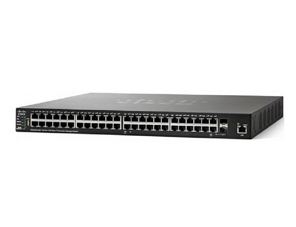 SG550X-48-K9 - Cisco SG550X 48-Port x 10/100/1000Base-T 1Gb/s PoE+ Managed Layer 3 Rack-Mountable Switch