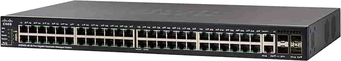 SG550X-48P-K9 Cisco 550X 48xGigE Copper PoE/4x10GBE Switch