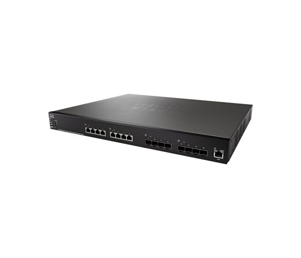 SG550XG-8F8T-K9-NA - Cisco 550X Series 8-Ports 10/100/1000BASE-T Ethernet Layer 3 Rack-mountable Managed Stackable Switch with 8-Ports SFP+