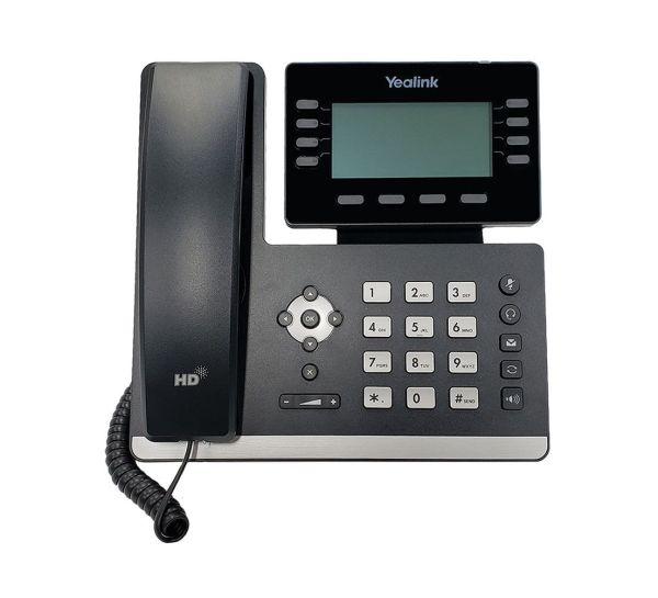 SIP-T53W - Yealink T53W 12-Lines Dual-Ports Ethernet 3.7-inch LCD Display Bluetooth Wi-Fi IP Phone