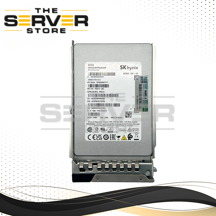 SK Hynix 3.84TB NVMe U.3 PCIe Gen 4.0 x4 RI 2.5" 15mm SSD PE8110 for Dell PowerEdge Server Gen 16th 15th 14th with Dell Tray